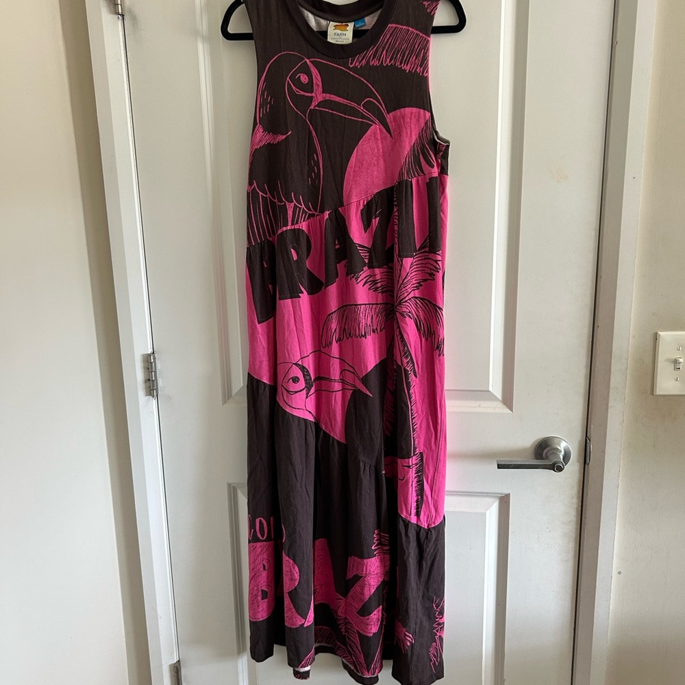 FARM Rio Brazil Graphic Maxi Dress
